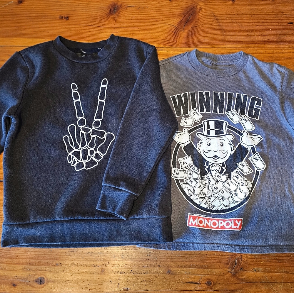 Sweater and shirt bundle size 4T